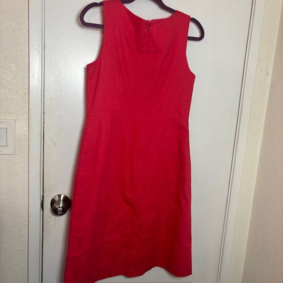 Talbots Sleeveless Linen Shift Dress - Size 8 - Picture 3 of 6